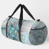Abstrakt Blue Green Butterfly Fantasy Fraktal Art Duffle Bag (Rechte Ecke)