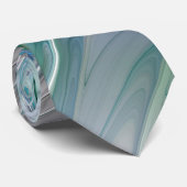 Abstrakt Blue Green Butterfly Fantasy Fraktal Art Krawatte (Gerollt)