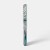 Abstrakt Blue Green Butterfly Fantasy Fraktal Art Samsung Galaxy Hülle (Linke Seite)