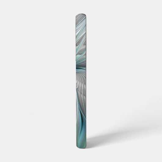 Abstrakt Blue Green Butterfly Fantasy Fraktal Art Samsung Galaxy Hülle (Linke Seite)