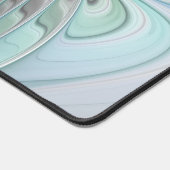 Abstrakt Blue Green Butterfly Fantasy Fraktal Art Schreibtischunterlage (Ecke)