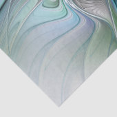 Abstrakt Blue Green Butterfly Fantasy Fraktal Art Seidenpapier (Detail)