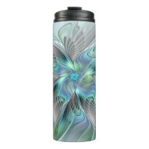 Abstrakt Blue Green Butterfly Fantasy Fraktal Art