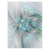 Abstrakt Blue Green Butterfly Fantasy Fraktal Art Tischdecke (Vorderseite)