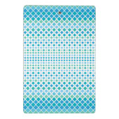 Abstrakt Blue Green Diamond Muster Mini-Zwischenab Mini Klemmbrett (Rückseite)