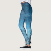 Abstrakt Blue Grunge Leggings (Links)