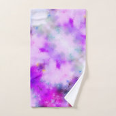 Abstrakt Blue Lila Modern Elegantes Template Badhandtuch Set (Handtuch)