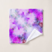 Abstrakt Blue Lila Modern Elegantes Template Badhandtuch Set (Waschlappen)