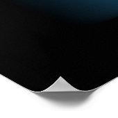 Abstrakt Blue Luxury mit Black AP004 Poster (Ecke)