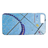 Abstrakt Blue Mirror Mosaic Case-Mate iPhone Hülle (Rückseite (Horizontal))