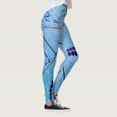 Abstrakt Blue Mirror Mosaic Leggings (Rechts)