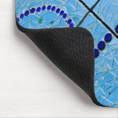 Abstrakt Blue Mirror Mosaic Mousepad (Ecke)