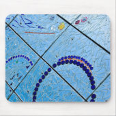 Abstrakt Blue Mirror Mosaic Mousepad (Vorne)
