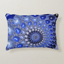 Abstrakt Blue Ombre Fraktal Bubbles