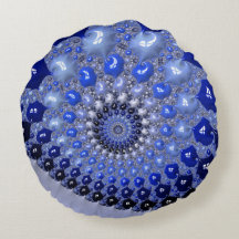 Abstrakt Blue Ombre Fraktal Bubbles