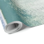 Abstrakt Blue Ombre Geschenkpapier (Rolleneckpunkt)
