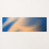 Abstrakt Blue Orange Shadows Yogamatte (Rückseite (Horizontal))