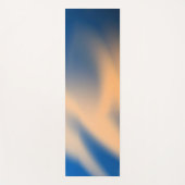 Abstrakt Blue Orange Shadows Yogamatte (Vorderseite)