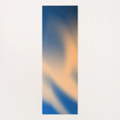 Abstrakt Blue Orange Shadows Yogamatte (Rückseite)