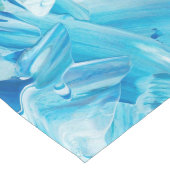 Abstrakt Blue Paint Waves Großer Tischläufer (Ecke)
