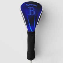 Abstrakt Blue Personalisiert Golf Head Cover