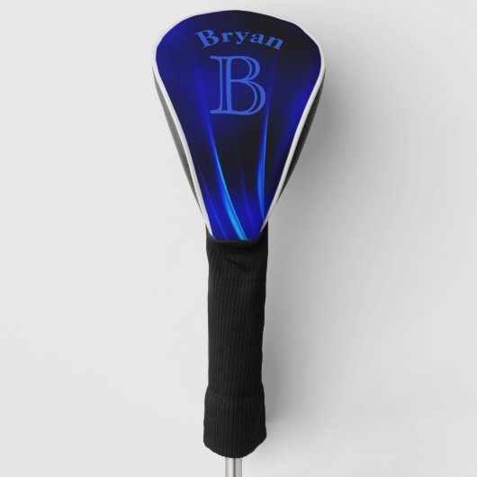 Abstrakt Blue Personalisiert Golf Head Cover Golf Headcover (Vorderseite)