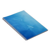 Abstrakt Blue Serenity Notizblock (Rechte Seite)