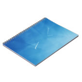Abstrakt Blue Serenity Notizblock (Linke Seite)