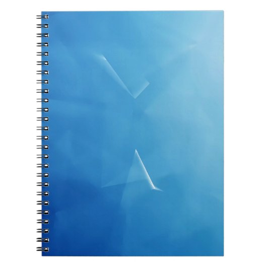 Abstrakt Blue Serenity Notizblock (Vorderseite)