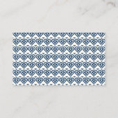 Abstrakt Blue Simple Beruflich Language Tutor Visitenkarte (Rückseite)