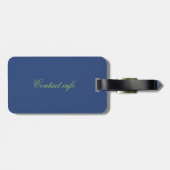 abstrakt Blue Thunder_Cove Gepäckanhänger (Rückseite horizontal)