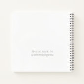 Abstrakt Blue Wave Moderne Kunst  Notizblock (Rückseite)