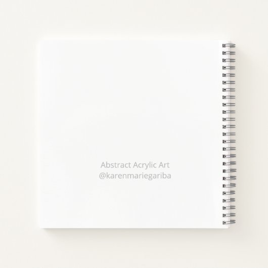 Abstrakt Blue Wave Moderne Kunst  Notizblock (Rückseite)