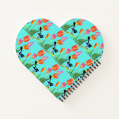 Abstrakt Blue Wren Australian Bird Birds Notebook Notizblock (Rückseite)