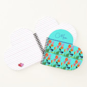 Abstrakt Blue Wren Australian Bird Birds Notebook Notizblock (Innenseite)