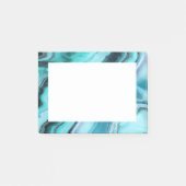 Abstrakt Blues Stylish Trendy Post-it Klebezettel (Vorderseite)