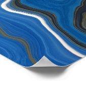 ABSTRAKT BLUES WALL POSTER (Ecke)