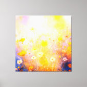 abstrakt blühende wilde Blume Leinwanddruck (Vorderseite)