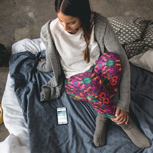 Abstrakt blumenreich leggings