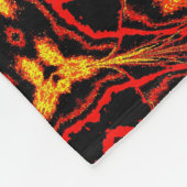 Abstrakt Bohemisches Cymbidium Orchid Gemütlich Fleecedecke (Ecke)