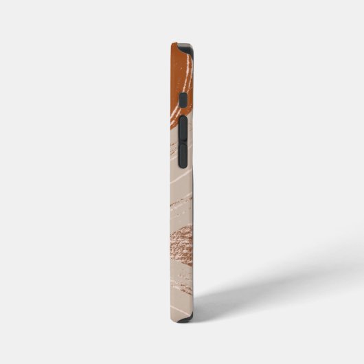 Abstrakt Boho Art , Earthy Tones iPhone Hülle (Linke Seite)