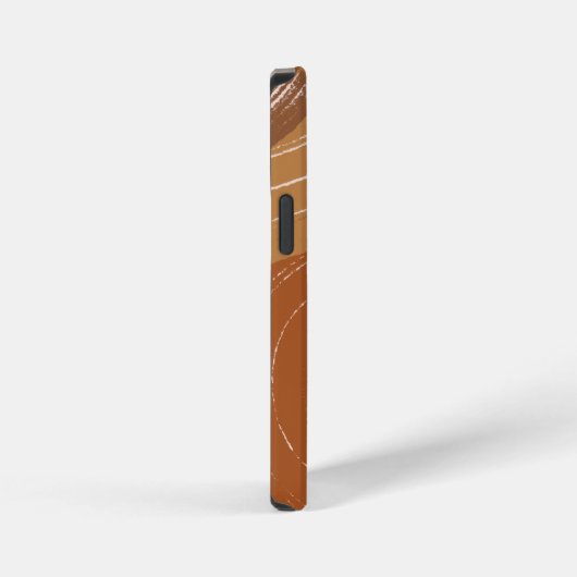 Abstrakt Boho Art , Earthy Tones iPhone Hülle (Rechte Seite)