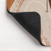 Abstrakt Boho Art , Earthy Tones Mousepad (Ecke)