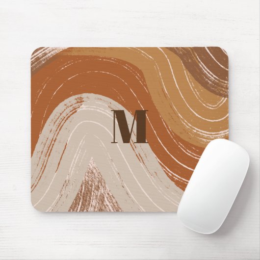 Abstrakt Boho Art , Earthy Tones Mousepad (Mit Mouse)