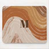 Abstrakt Boho Art , Earthy Tones Mousepad (Vorne)