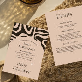 Abstrakt Boho Baby Dusche Einladung