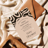 Abstrakt Boho Baby Dusche Einladung