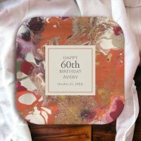Abstrakt Boho Fall Colorful 60. Geburtstag