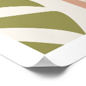 Abstrakt Boho Female Female Print Poster (Ecke)