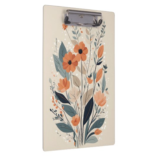 Abstrakt Boho Floral Klemmbrett (Rechts)